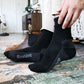 Black Merino Wool Blend Socks