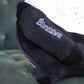 Black Merino Wool Blend Socks